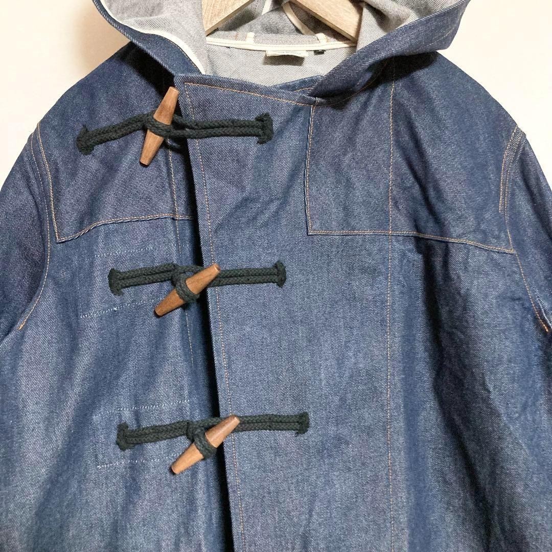orSlow Or Slow Oversized Denim Duffel Coat Men’s Made in Japan Size M(2)