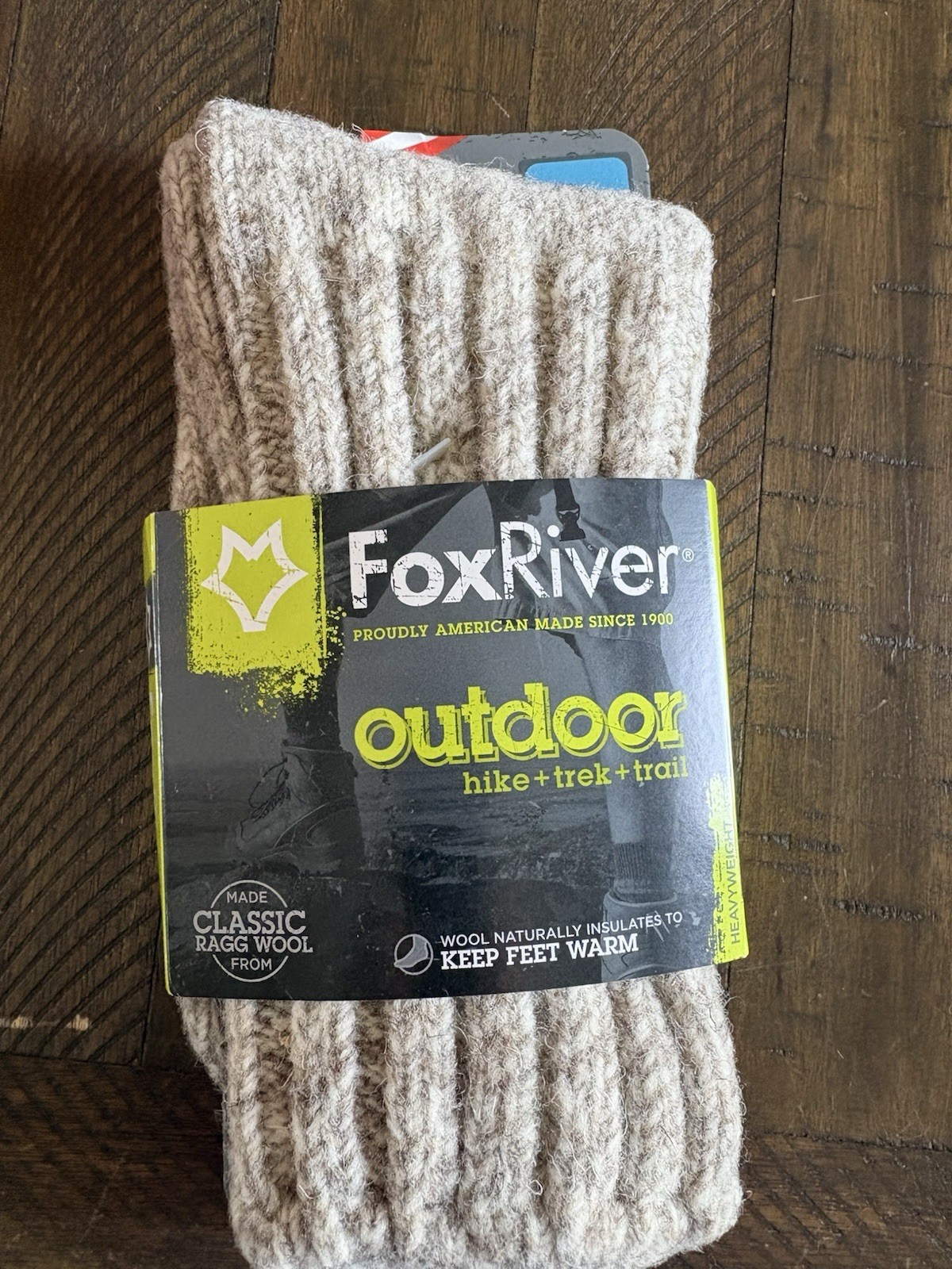 New Warm Fox River Classic Rag Wool Heavyweight Hike/Trek Trail Socks Medium