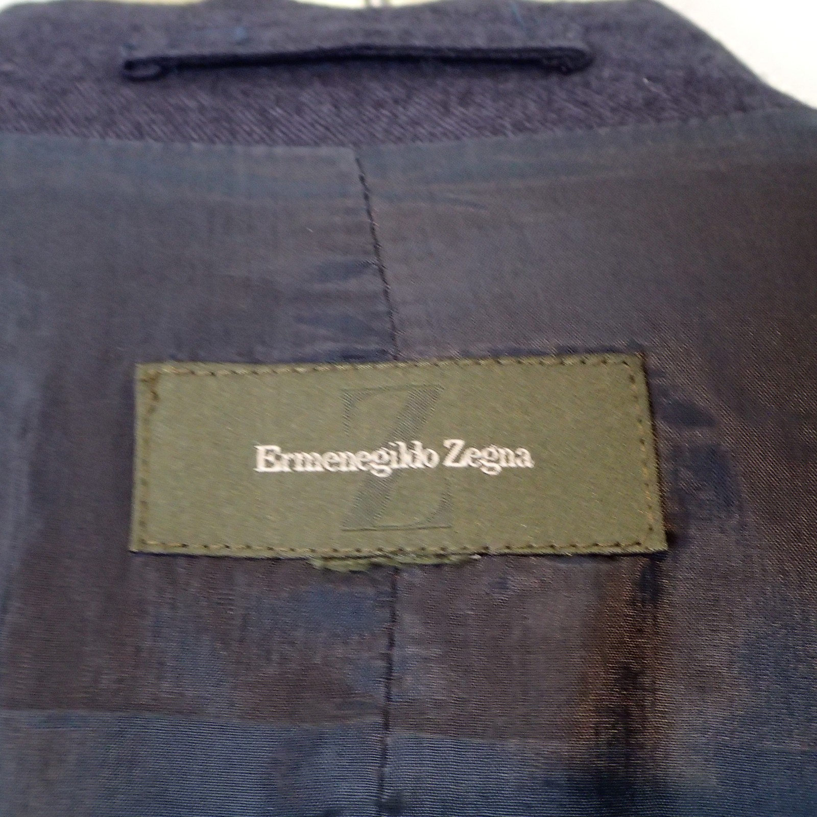 Ermenegildo Zegna Jacket Men Large ? Blue Cashmere Silk Coat Italy Preppy overco