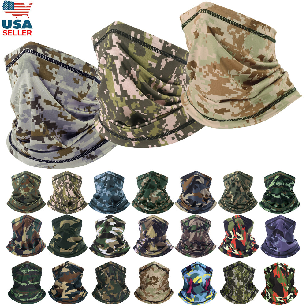 Face Mask UV Sun Shield Neck Gaiter Scarf Outdoor Windproof Balaclava Face Cover