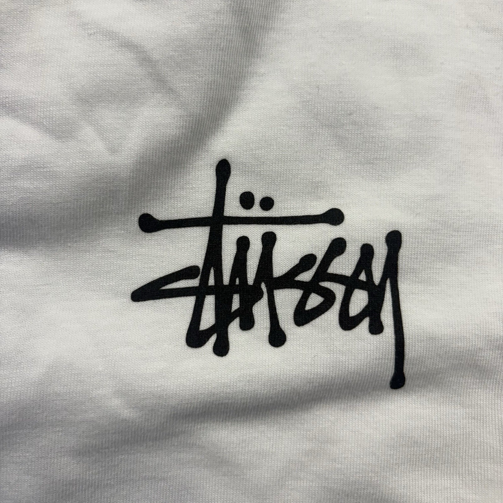 Stussy Basic Stüssy Long Sleeve T-Shirt Mens XXL White Double Sided