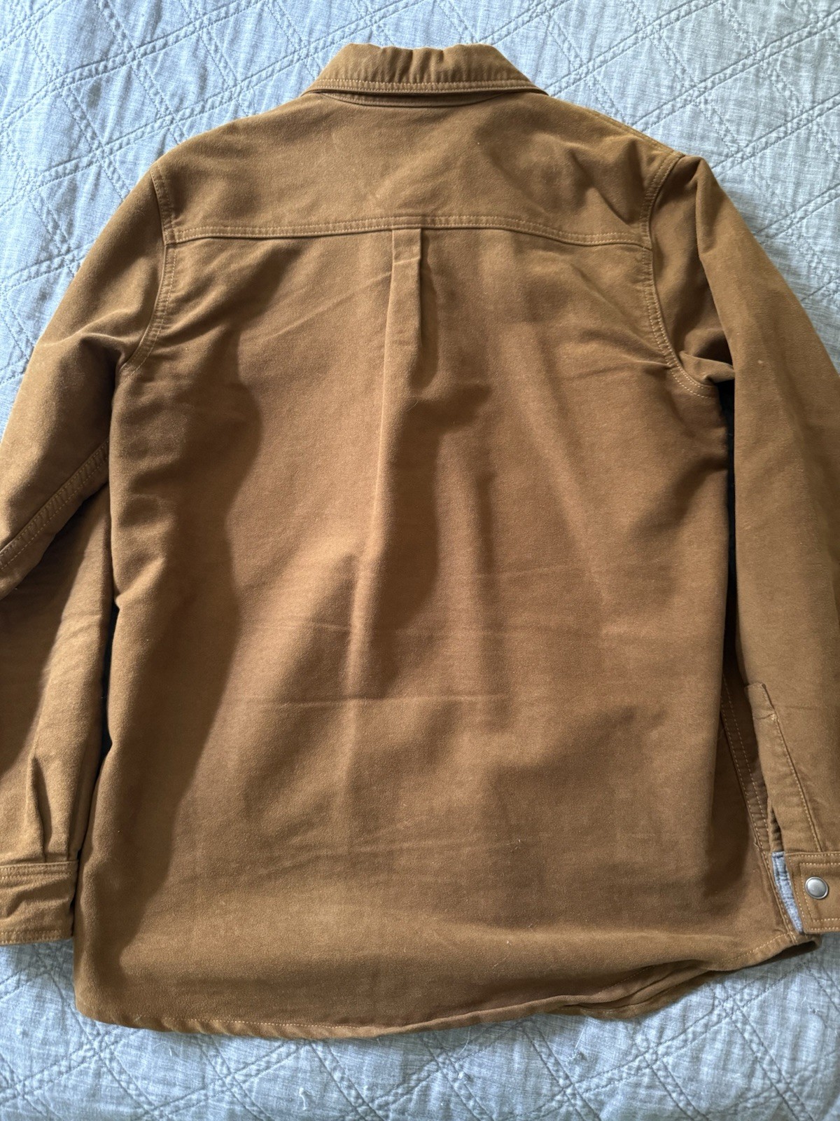 Purnell Moleskin Work Long Sleeve Work Shirt Brown Soft Brushed Moleskin
