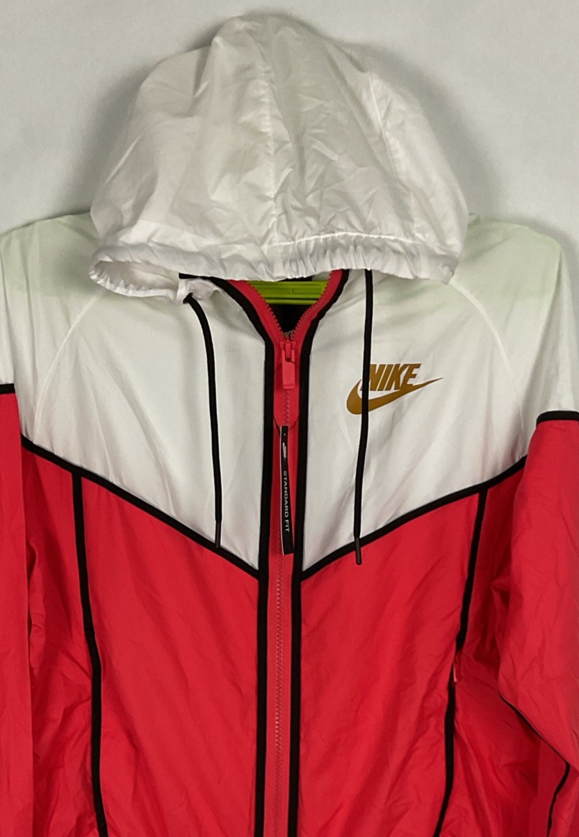 Womens Nike Jacket Windrunner Sz Small 883495-850 Windbreaker Full Zip 42×25”New