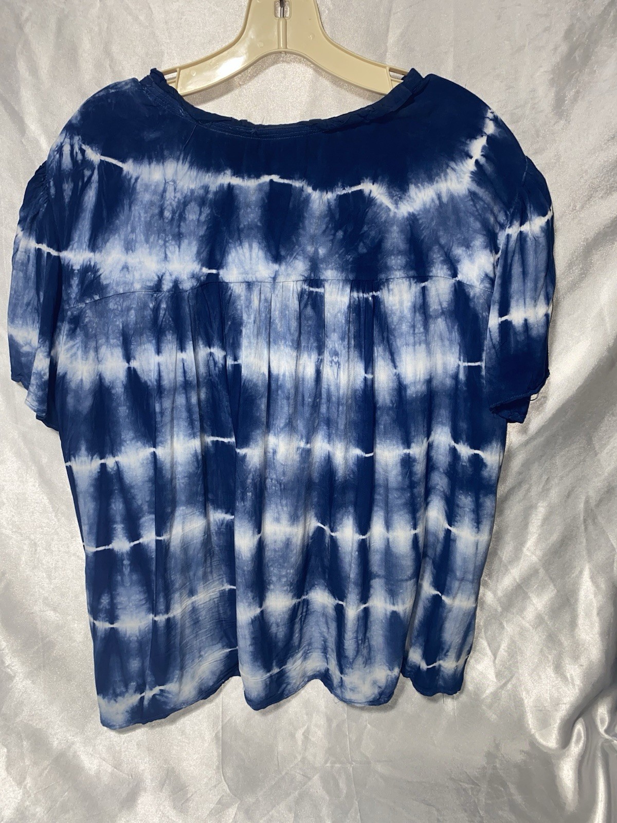 Knox Rose Tie Dye With Lace Blouse Women’s XXL
