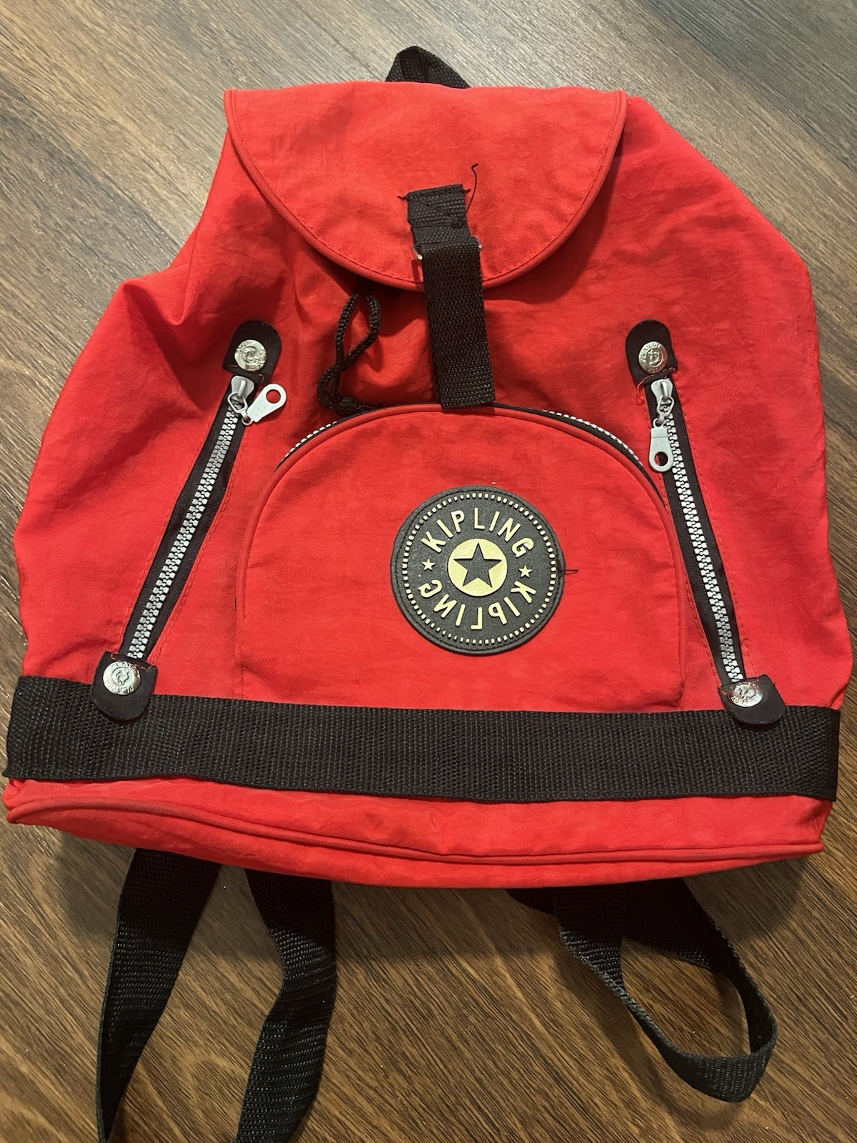 Vintage KIPLING Red Backpack