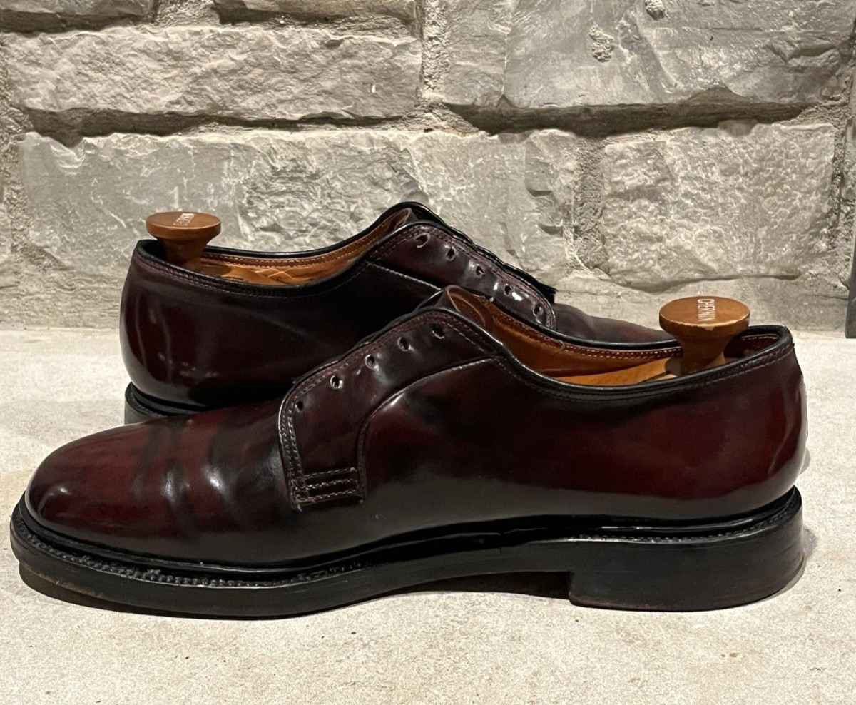 Rare Alden x Abercrombie & Fitch 1960’s Color 8 Shell Cordovan PTB 8.5 E V-Cleat