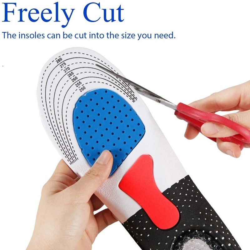 1Pair Orthopedic Insoles Memory Foam Cushion Gel Insole Silicone Arch Support Pa