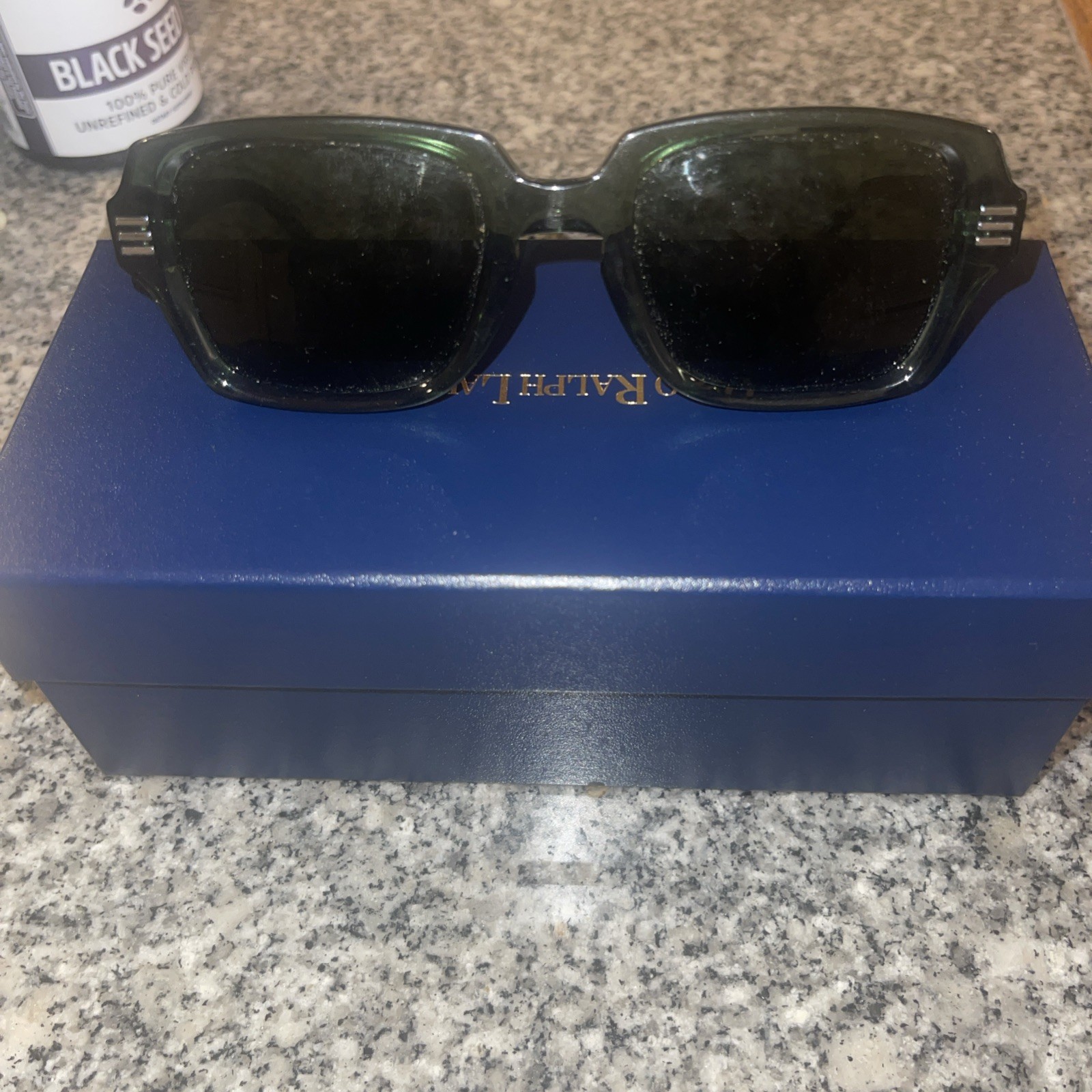 Burberry Eldon BE4349 394671 Sunglasses Men’s Green/Green Rectangle Shape 51mm