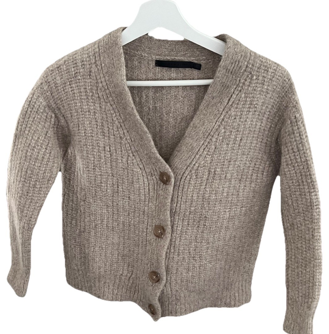 Jenni Kayne Cardigan Womens Baby Alpaca Wool Cardigan Sweater Size XXS