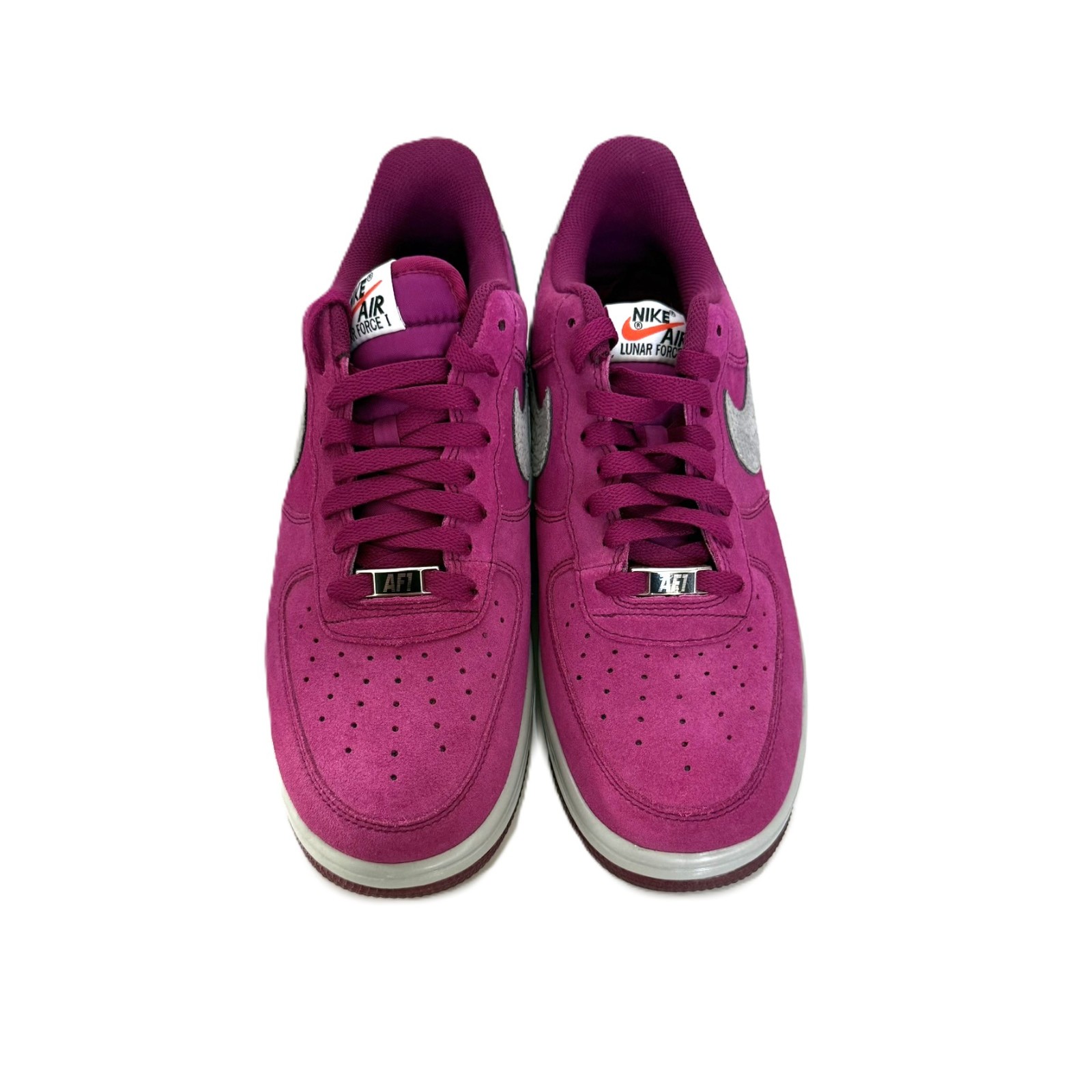 Nike Air Lunar Force 1 Reflect Raspberry Suede Sneaker | 616774-600 | US M 9