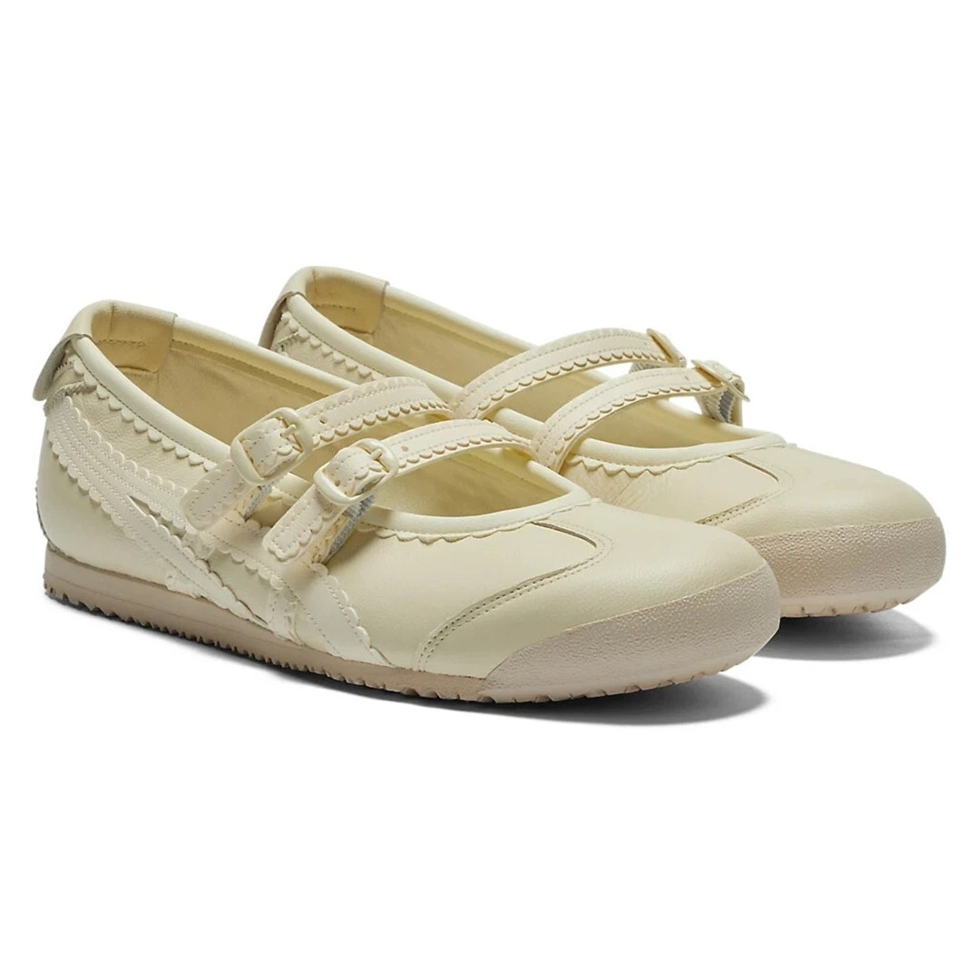 2025 Patou x Onitsuka Tiger Mexico 66 Tgrs Mary Jane Ballet Flats 118A2678-001