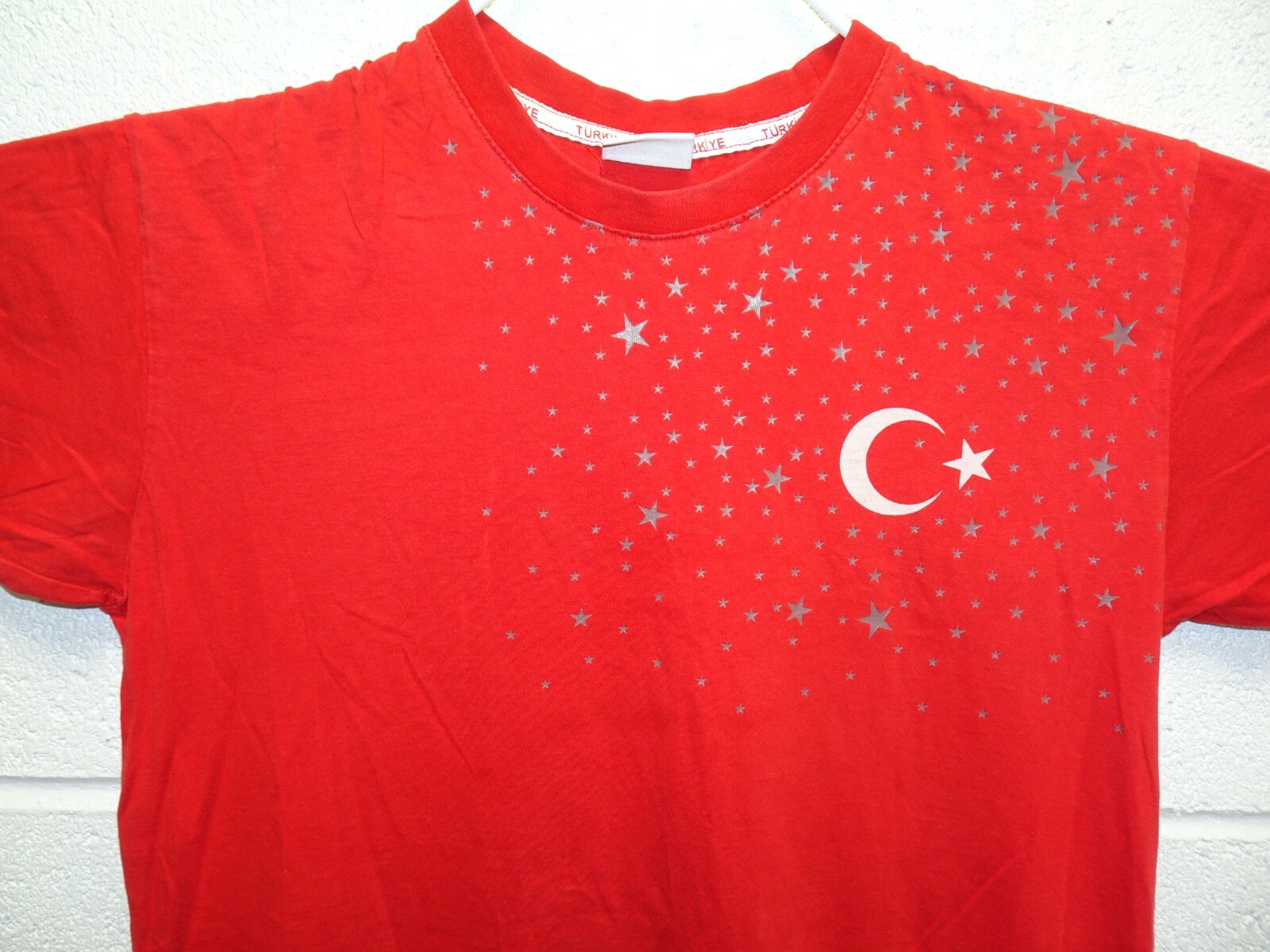Turkey National Flag Star Moon T Shirt Ink A Sprt Turkiye Medium Red Soccer