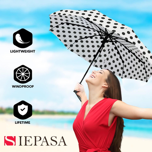 Windproof Travel Compact Umbrella-Automatic Umbrellas for Rain-Compact Folding U