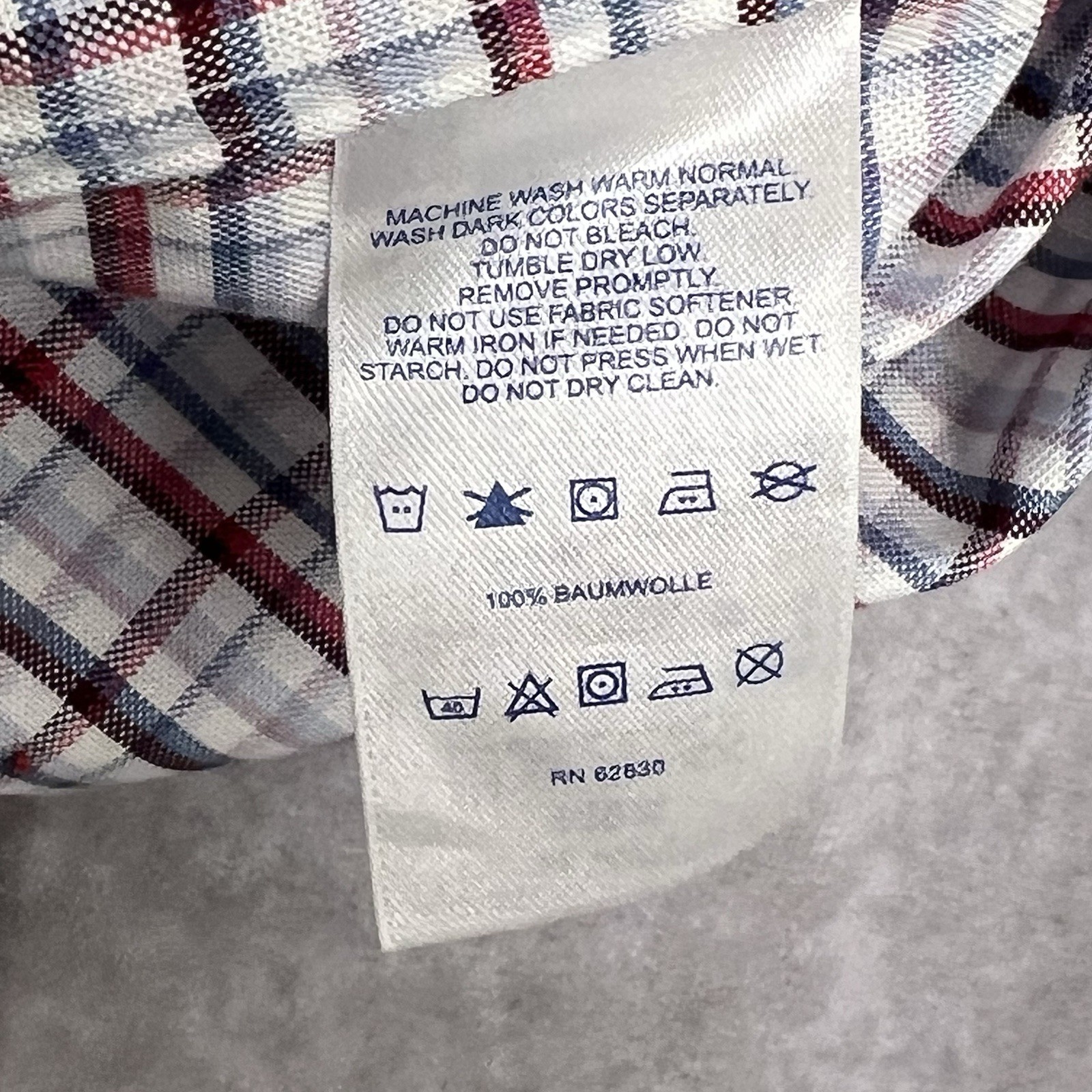 Lands’ End Men’s Shirt XXL Plaid 100% Supima Cotton No-Iron L/S Button Up Casual