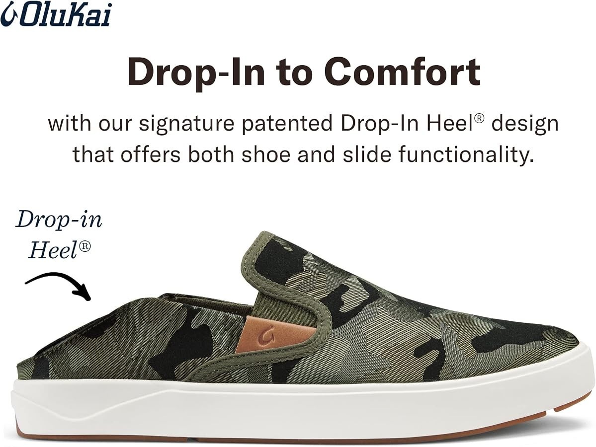 Olukai Men’s Lae’ahi Pa’i Slip-On Shoe Size 10 Pacific Camo Casual Sneakers NWT
