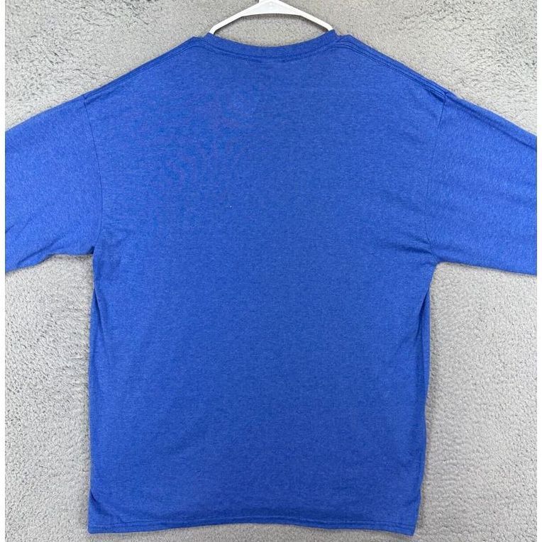 Delta Pro Weight T-Shirt Unisex Adult Large Blue Crew Neck Long Sleeve Tee NEW