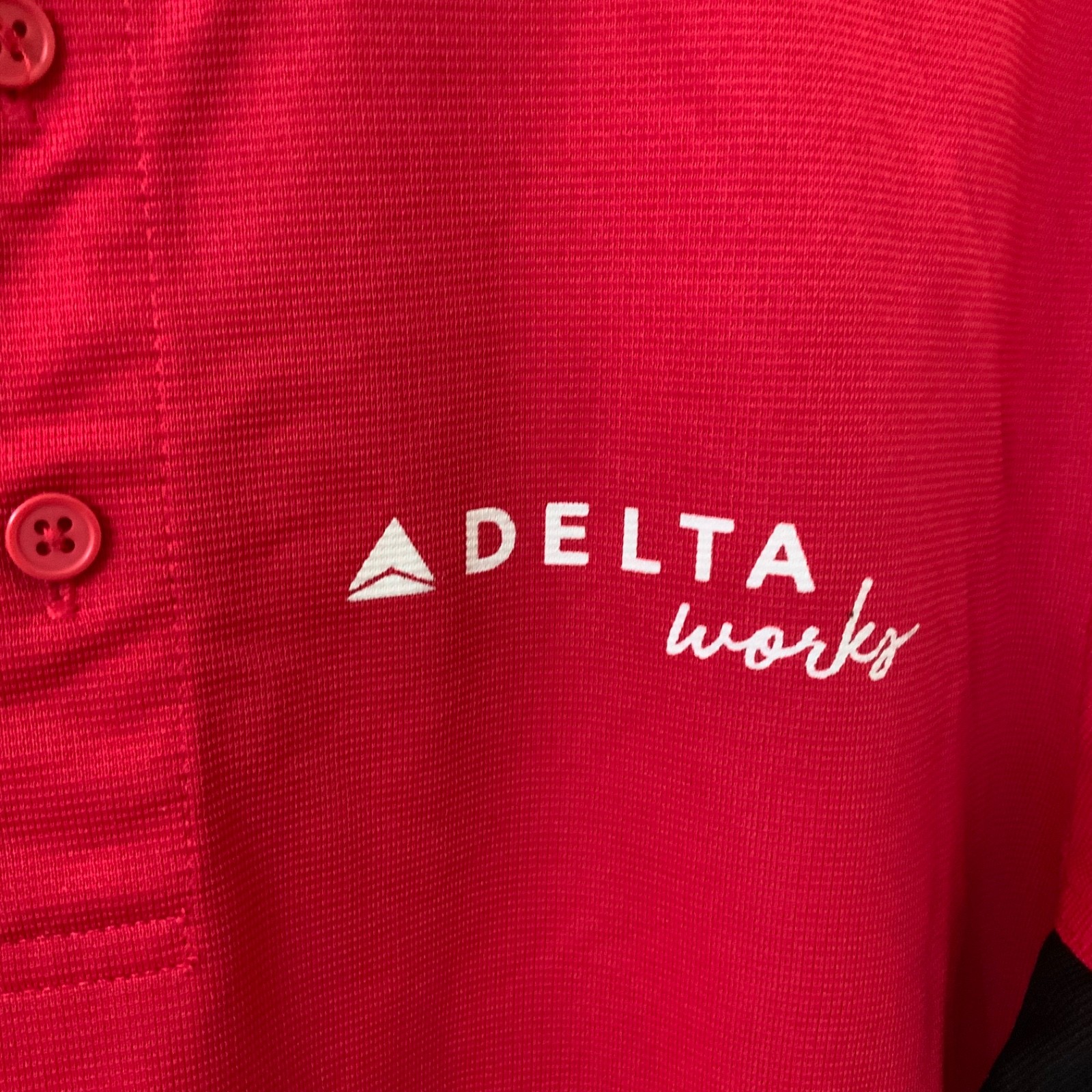 Delta Airlines Technician Employee Shirt by Port Authority Dry Zone