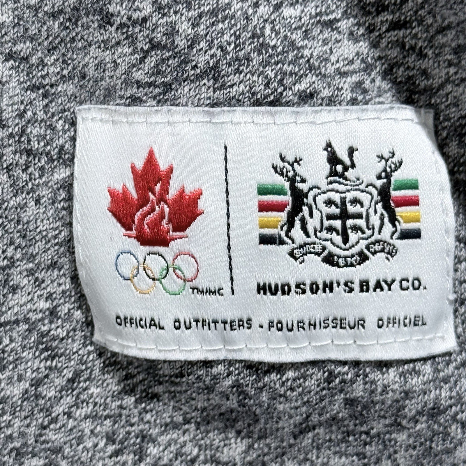 Team Canada 2010 Vancouver Olympics Shirt Heather Gray Men Size Medium Sport