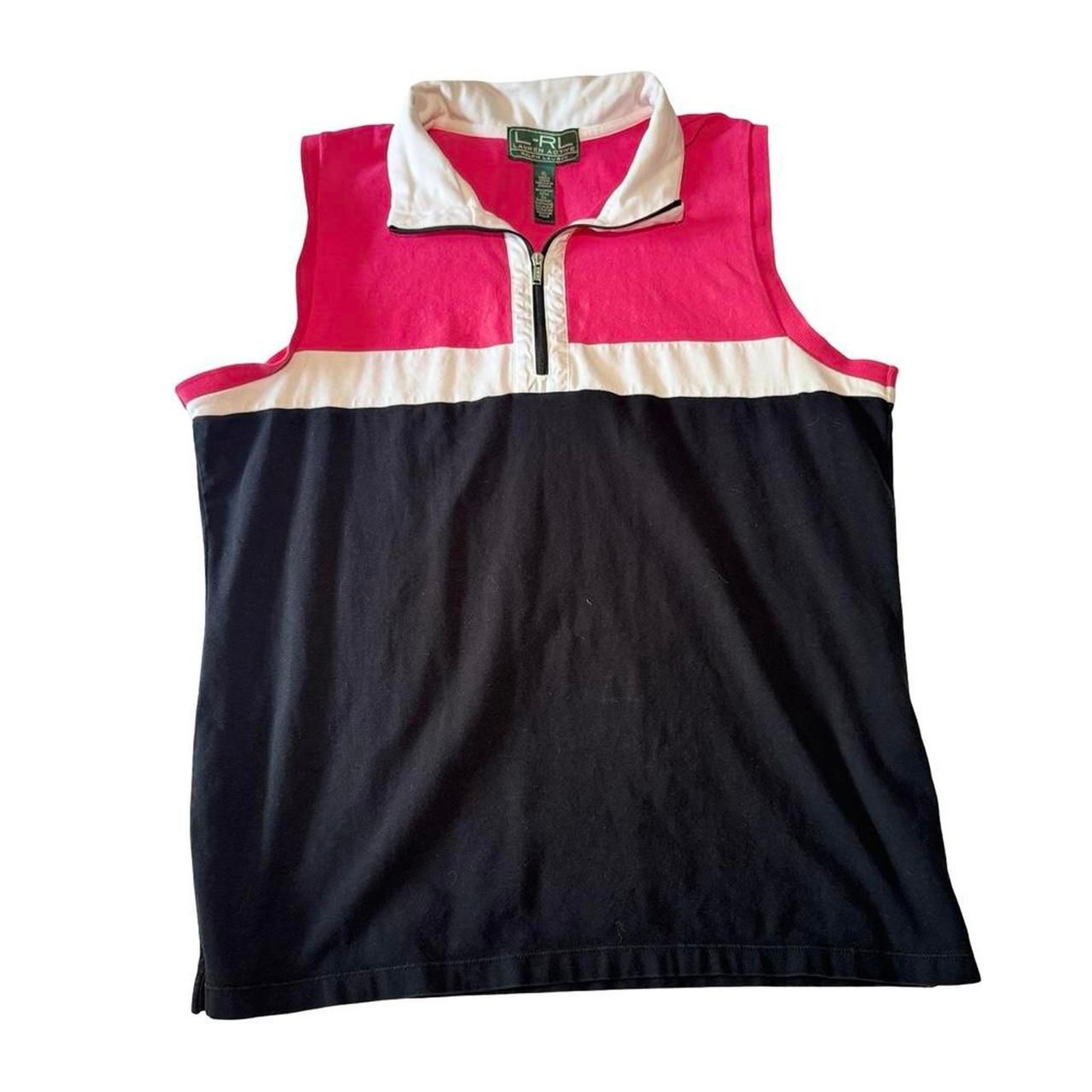 Vintage Ralph Lauren Active Color block Active Tank Top Golf Polo