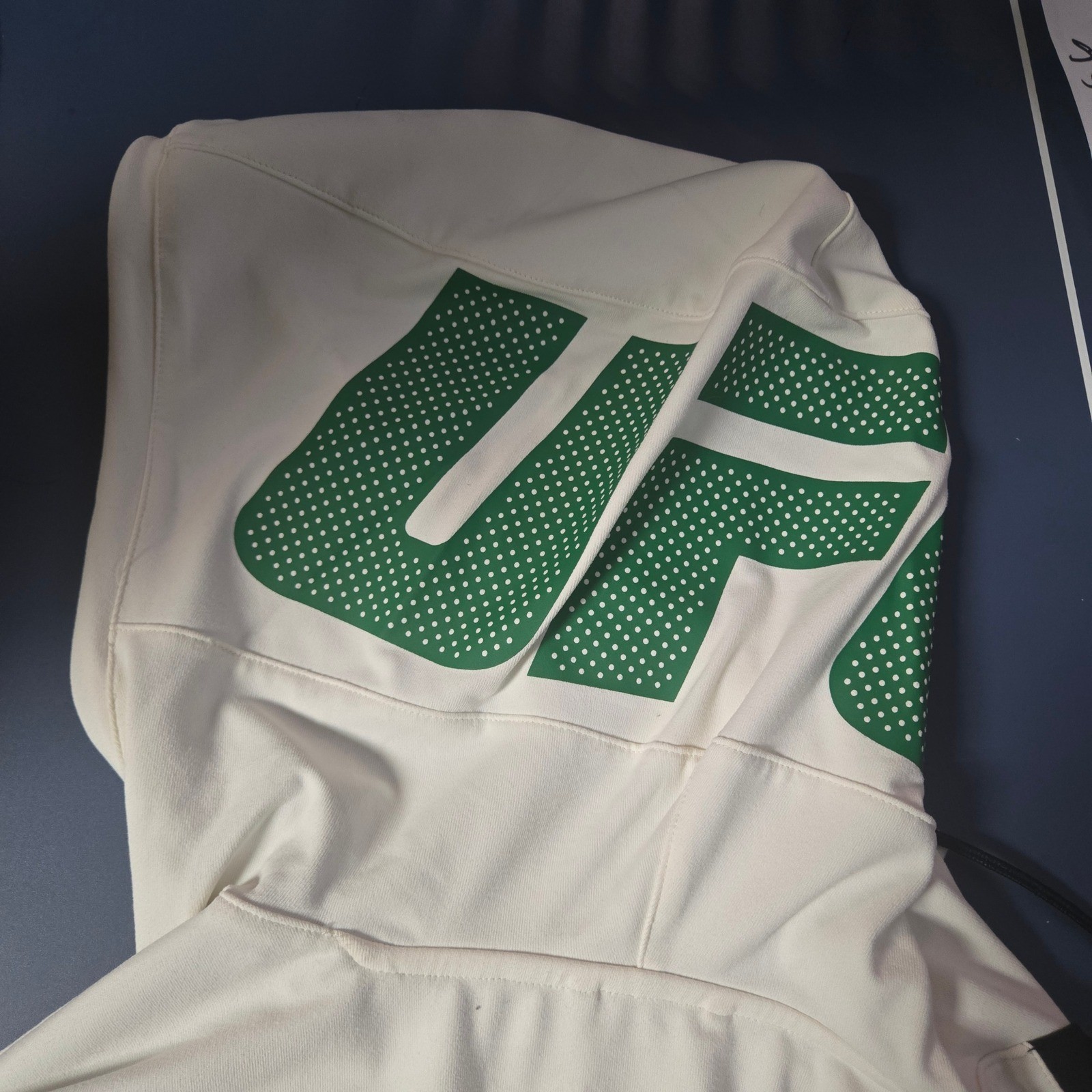 UFC Reebok Full Zip Training Jacket Black White Green Delta Logo. Size Small