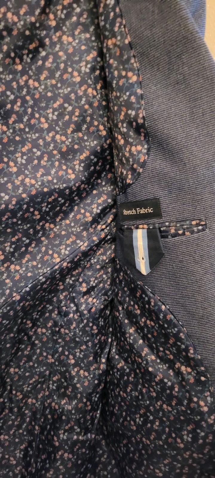 Tailorbyrd Blazer, NEW TAILORBYRD $325 Blazer, Tailorbyrd True Blue Tonal Dobby