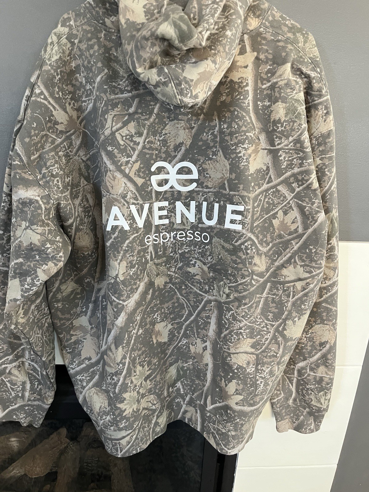 Independent Trading Co Heavyweight Hooded Camo Hoodie Size XXL