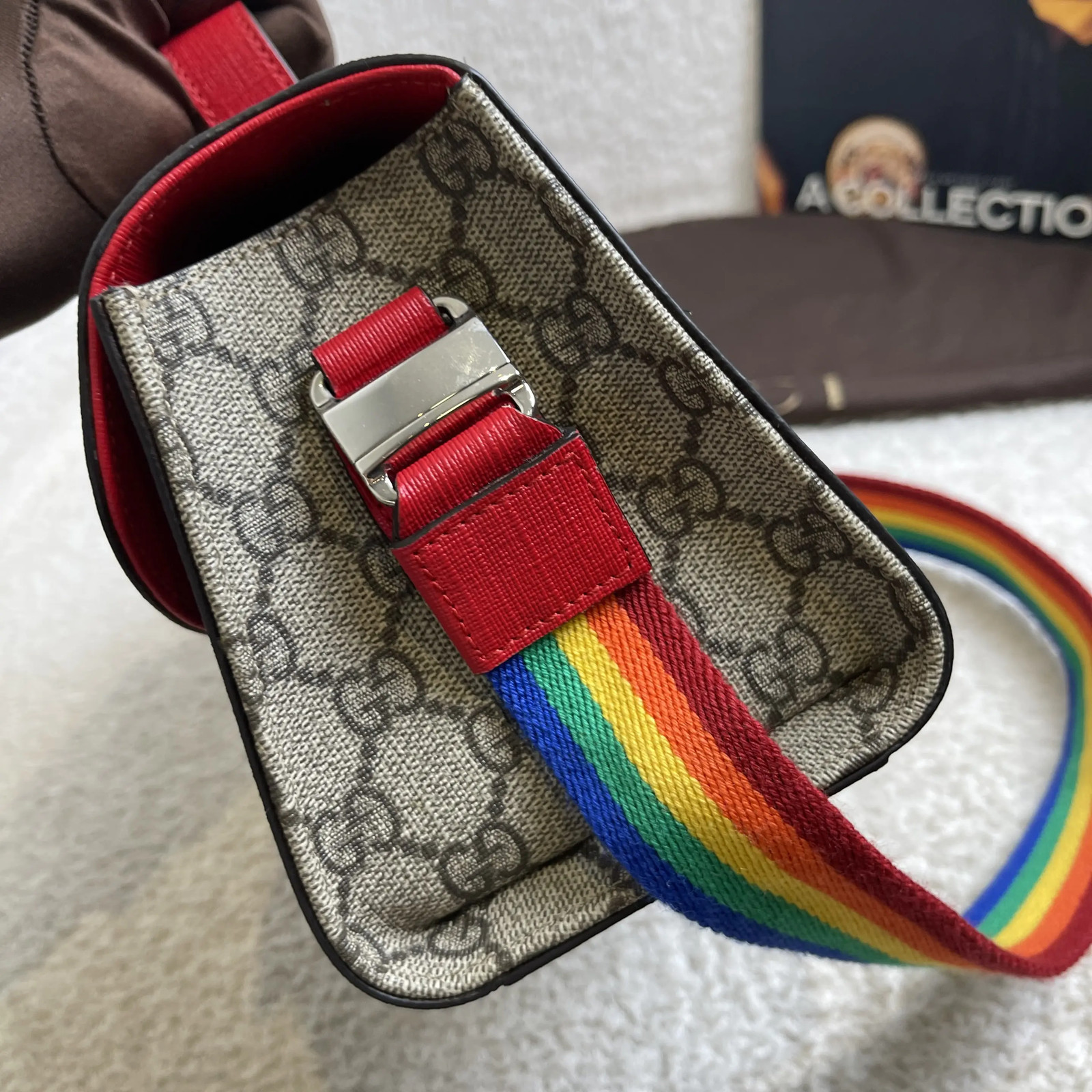Gucci GG Embroidered Kids Messenger Bag