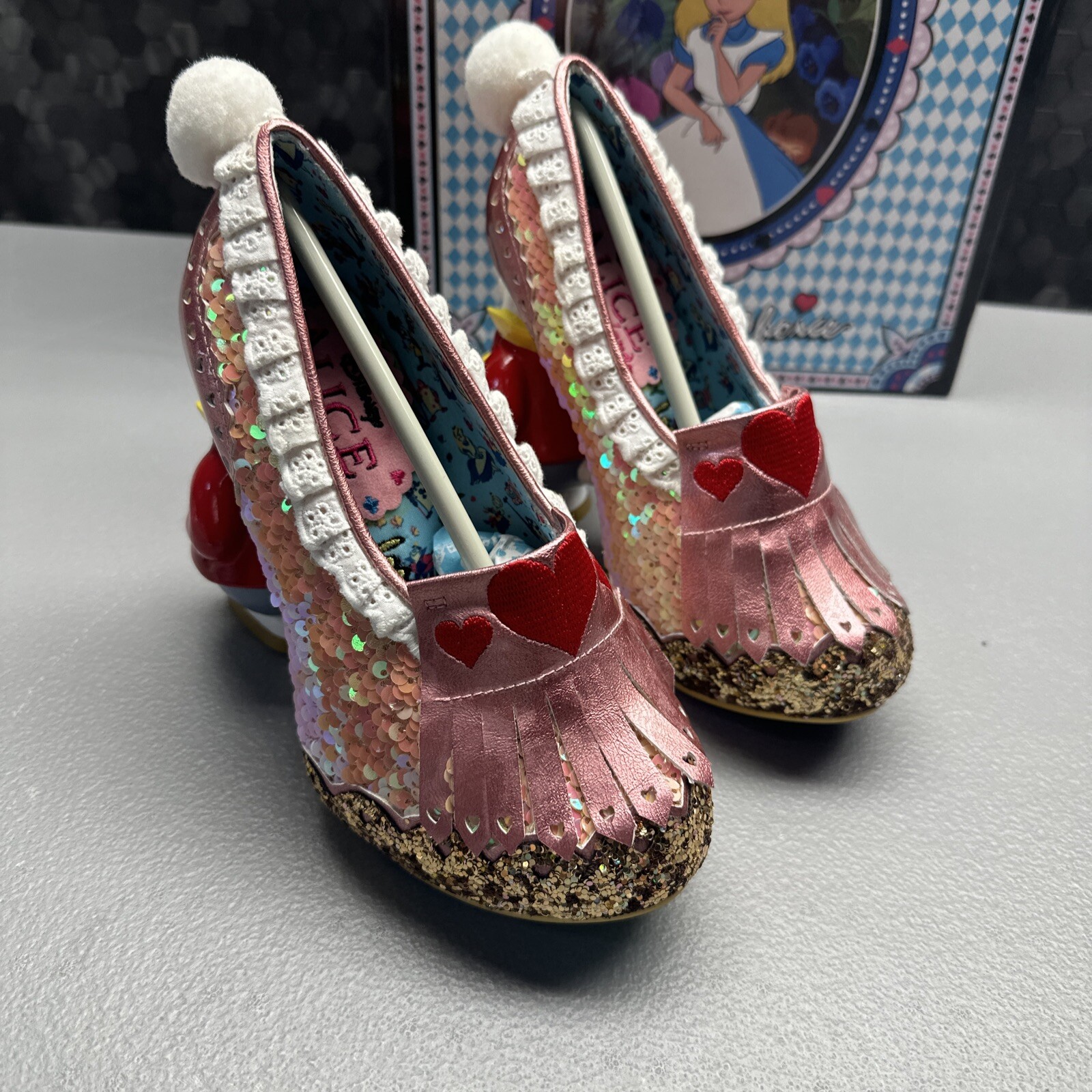 Alice In Wonderland Irregular Choice WHITE RABBIT SHOES NEW IN BOX SIZE 35