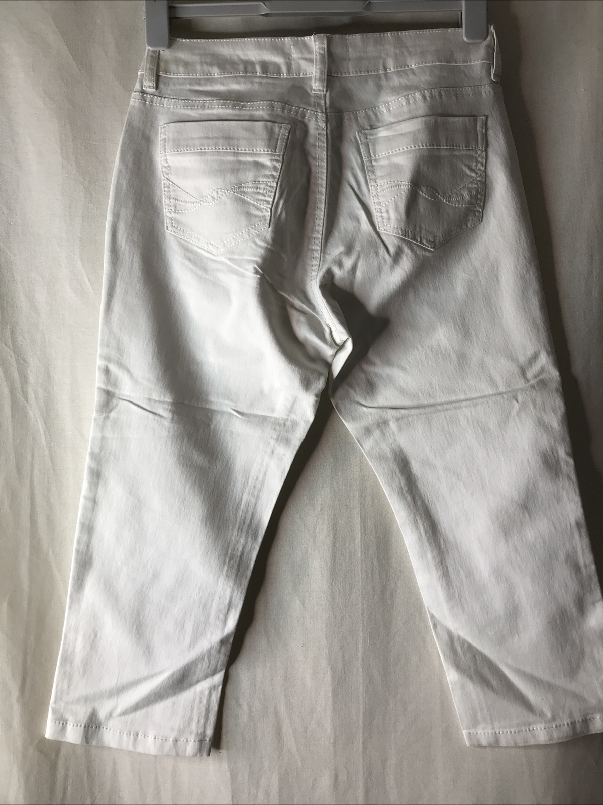 Dean St. Troper France Women’s Capris, White Cotton Blend Pants Varies Sizes New