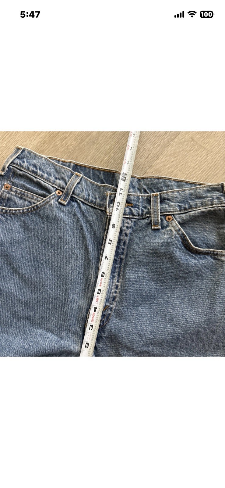 Vintage Levis 550 Jeans Mens 33×30 Blue Relaxed Tapered Leg Denim Orange Tab