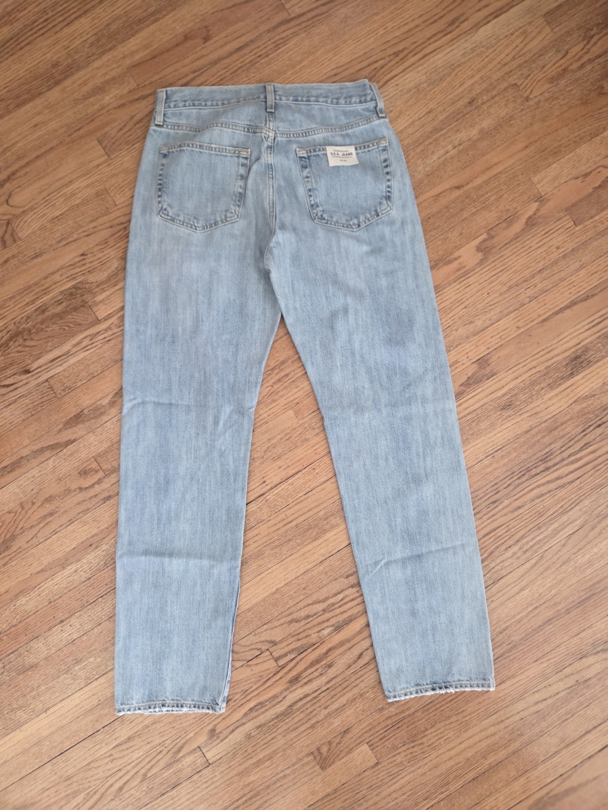 Outerknown NWT 29×32 SEA Statesman Relaxed Fit Denim Jeans Light Blue Bleached