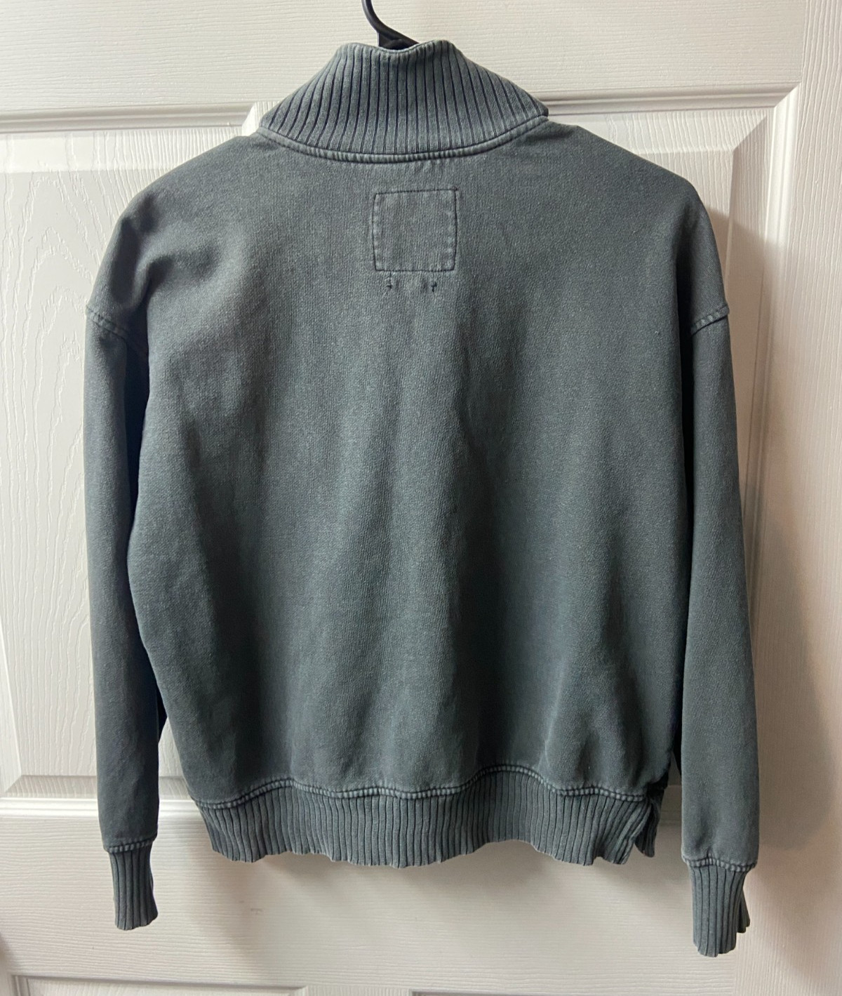 C&C California Longe Sleeve Quarter Zip Sweatshirt Gray Collar Activewear Small