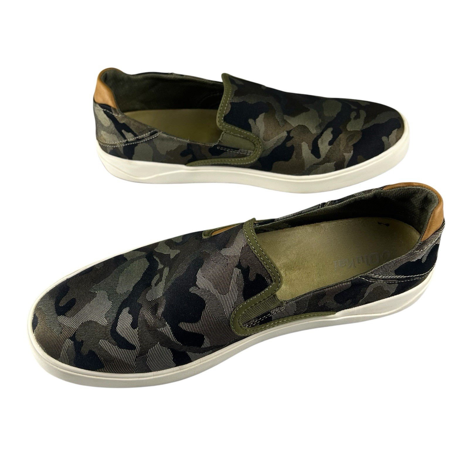 Sneakers OluKai Lae’ahi Green Camo Slip On Shoes Men’s Size 12