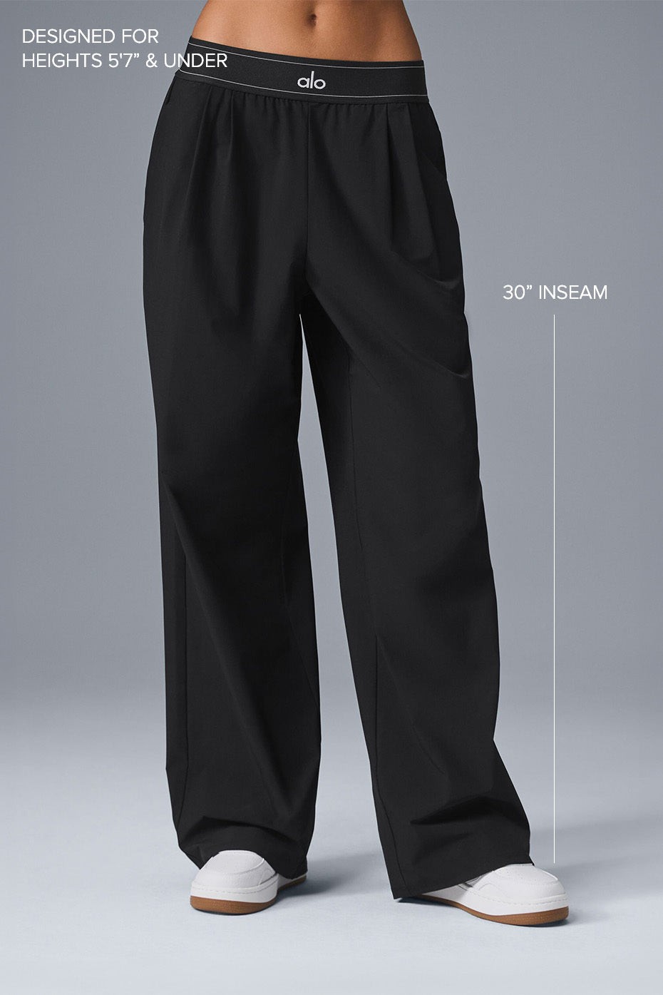ALO Suit Up Trouser Black Women’s Wide Leg Pants Size S M L