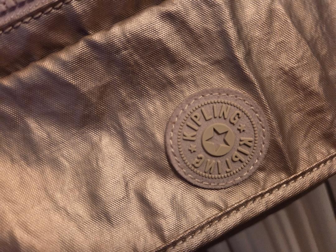 KIPLING crossbody bag small, GOLD METALLIC. EUC!
