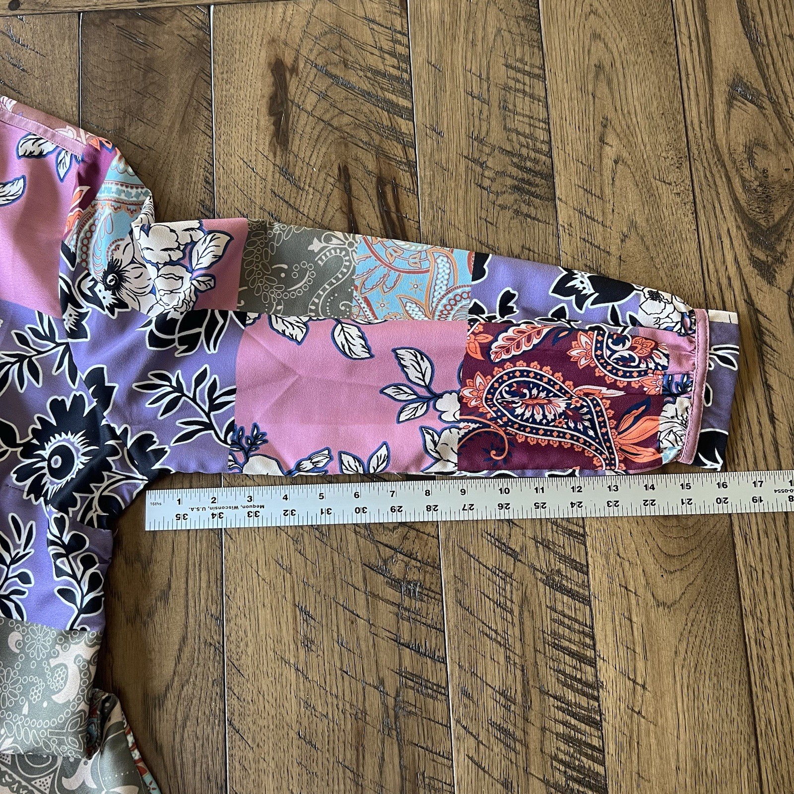 Soft Surroundings Alvadore Fleur Top Women’s L Petite Floral Patchwork Tunic