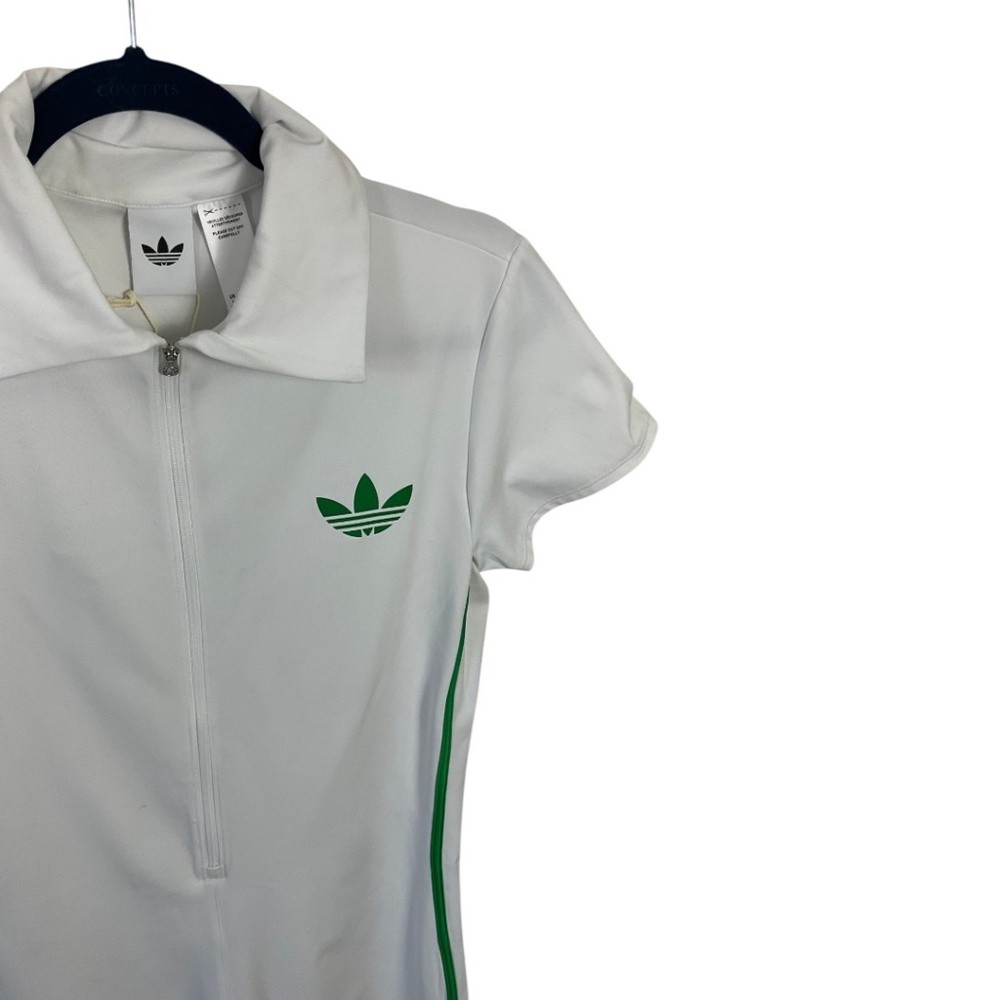 Adidas Pro One Piece Zip Shorts Romper‎ Jumpsuit Tennis Pickleball White M NWT