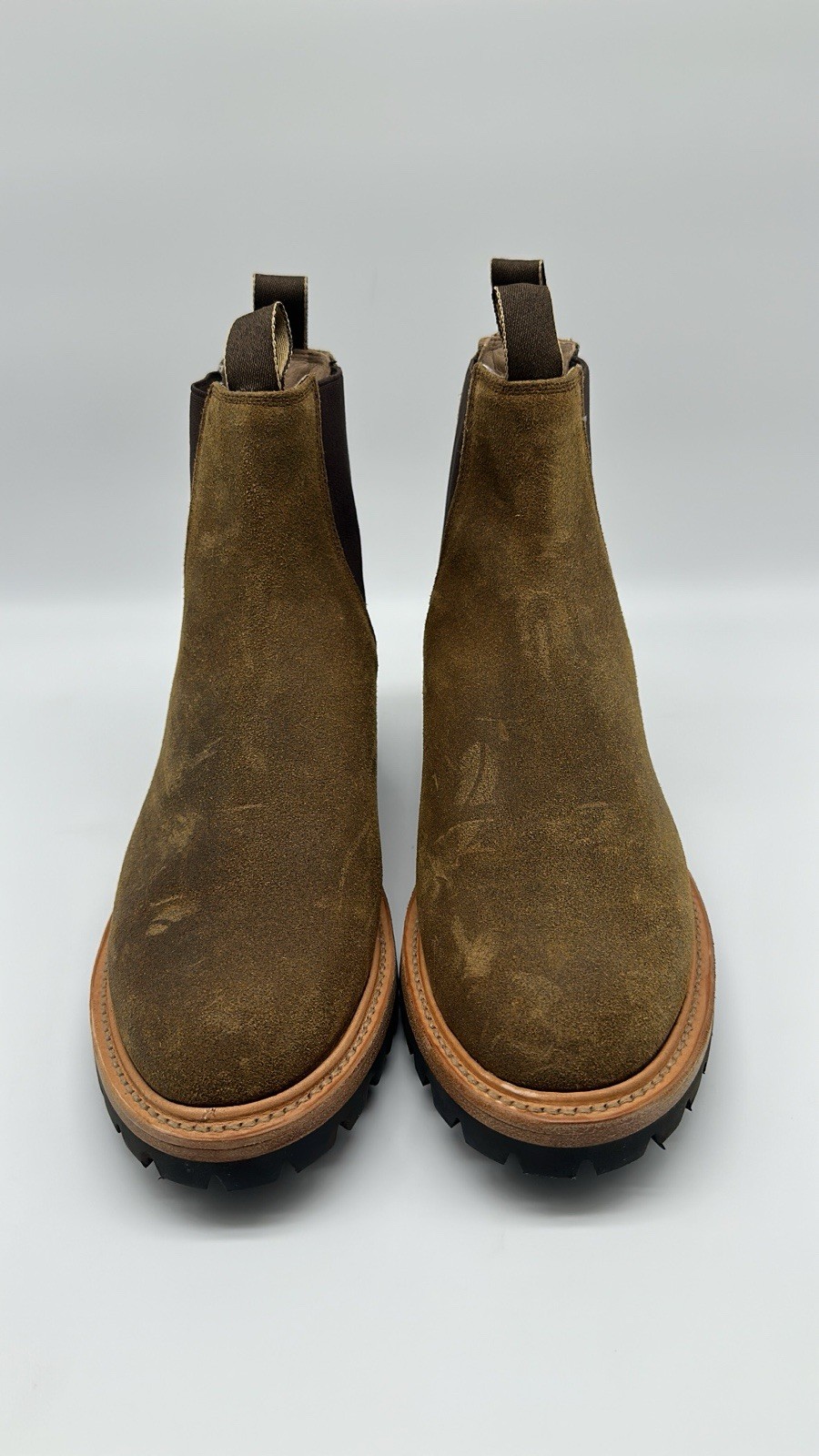 Taylor Stitch L.E. The Ranch Boots in Golden Brown Waxed Suede Men’s Sz 10 D NEW
