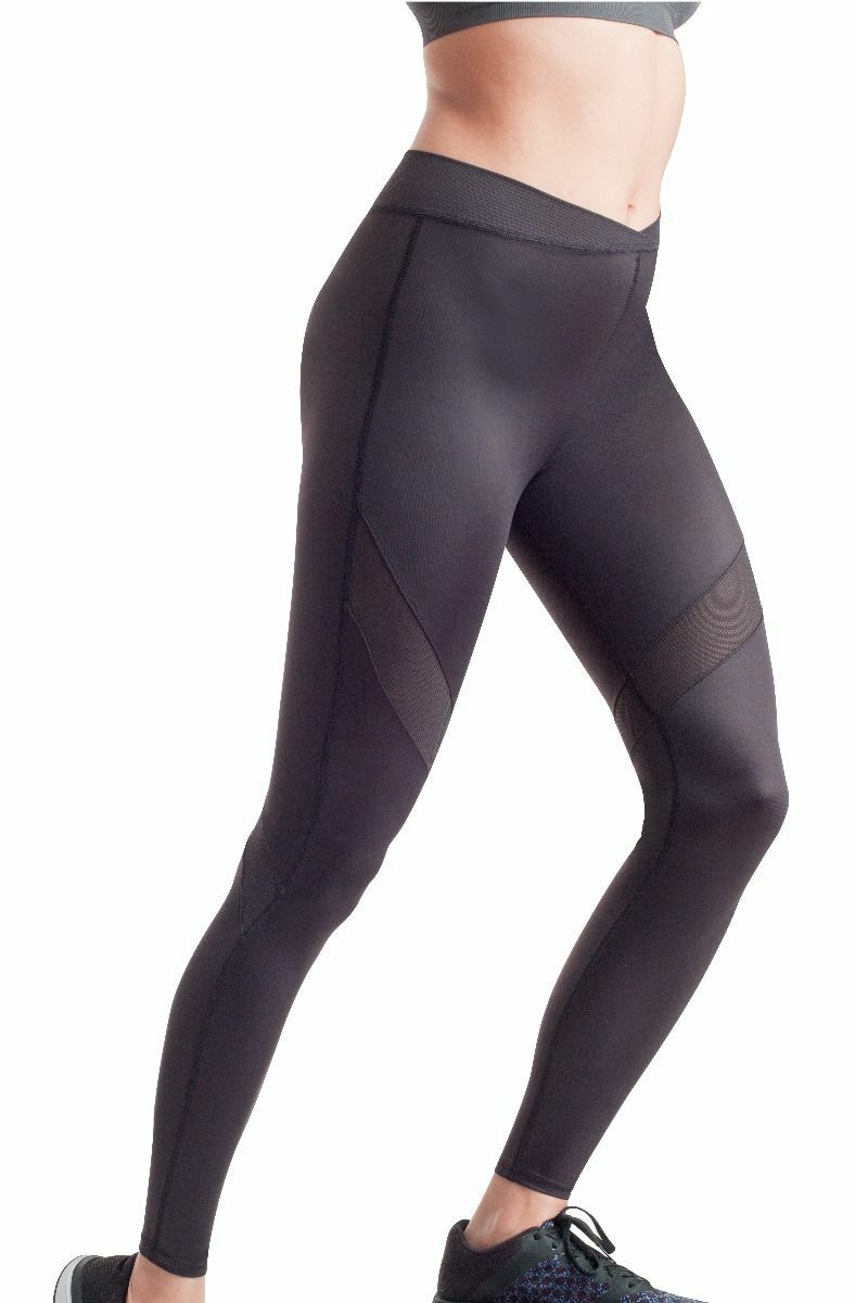 TC Winning Edge Fitness & Leisure Legging #4349, XL, black with pink trim