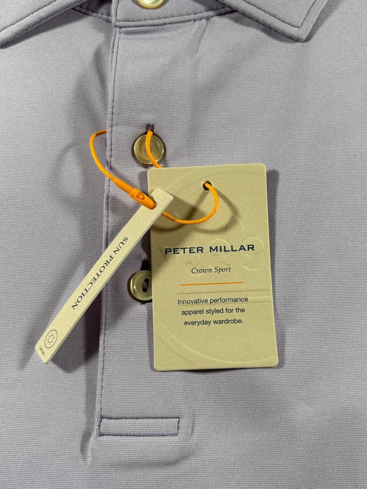 Peter Millar Andover Performance Jersey Polo Color: Ultra Violet NEW