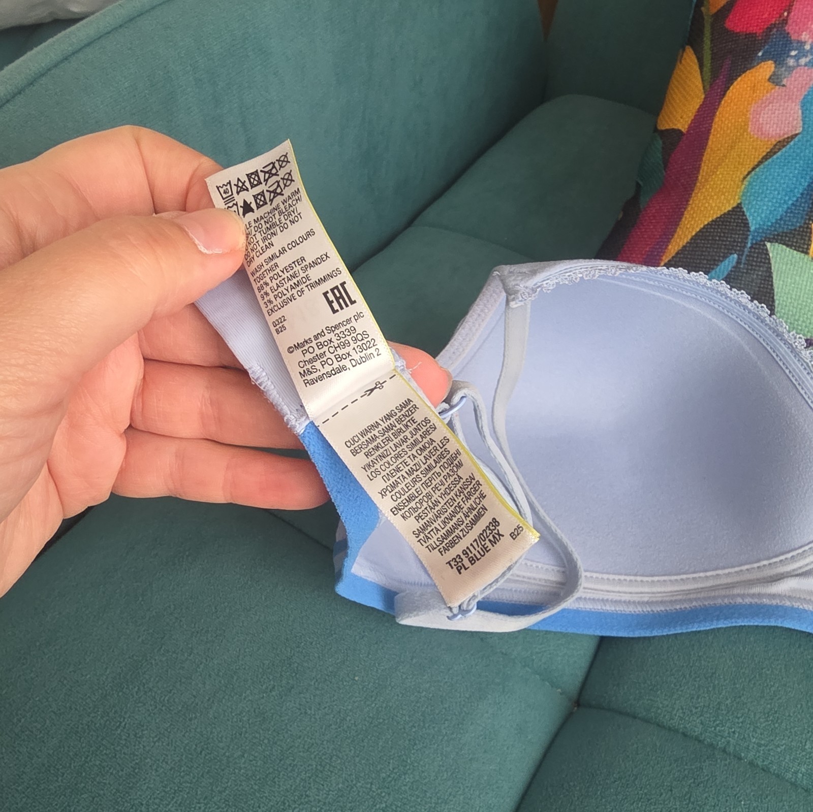 M&S Angel Sumptuously Soft teens first Bra size 32D