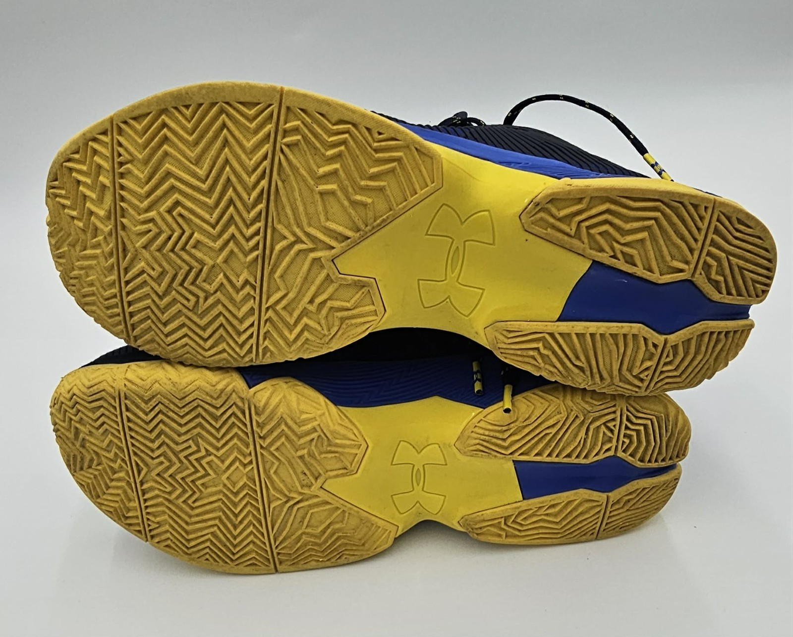 Under Armour Curry 2 Dub Nation Blue Yellow Basketball Shoes Men’s 9.5