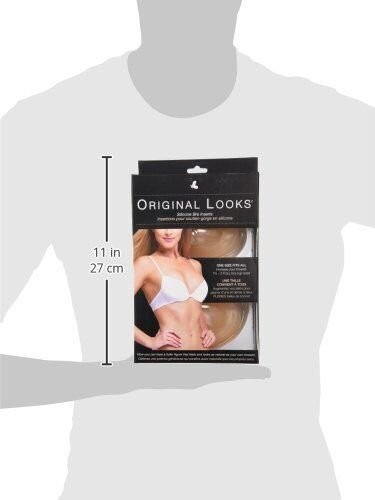 Original Looks Silicone Bra Inserts and Enhancers, One Size Fits All