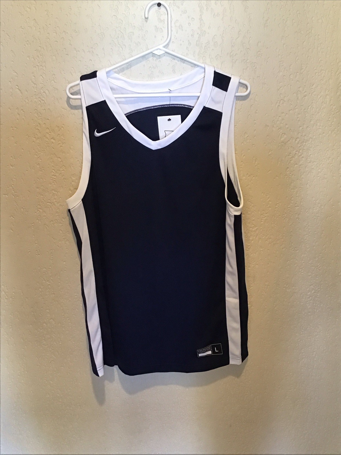 Nike Team Engineered Basketball Jersey Size Large Blue New UM-C