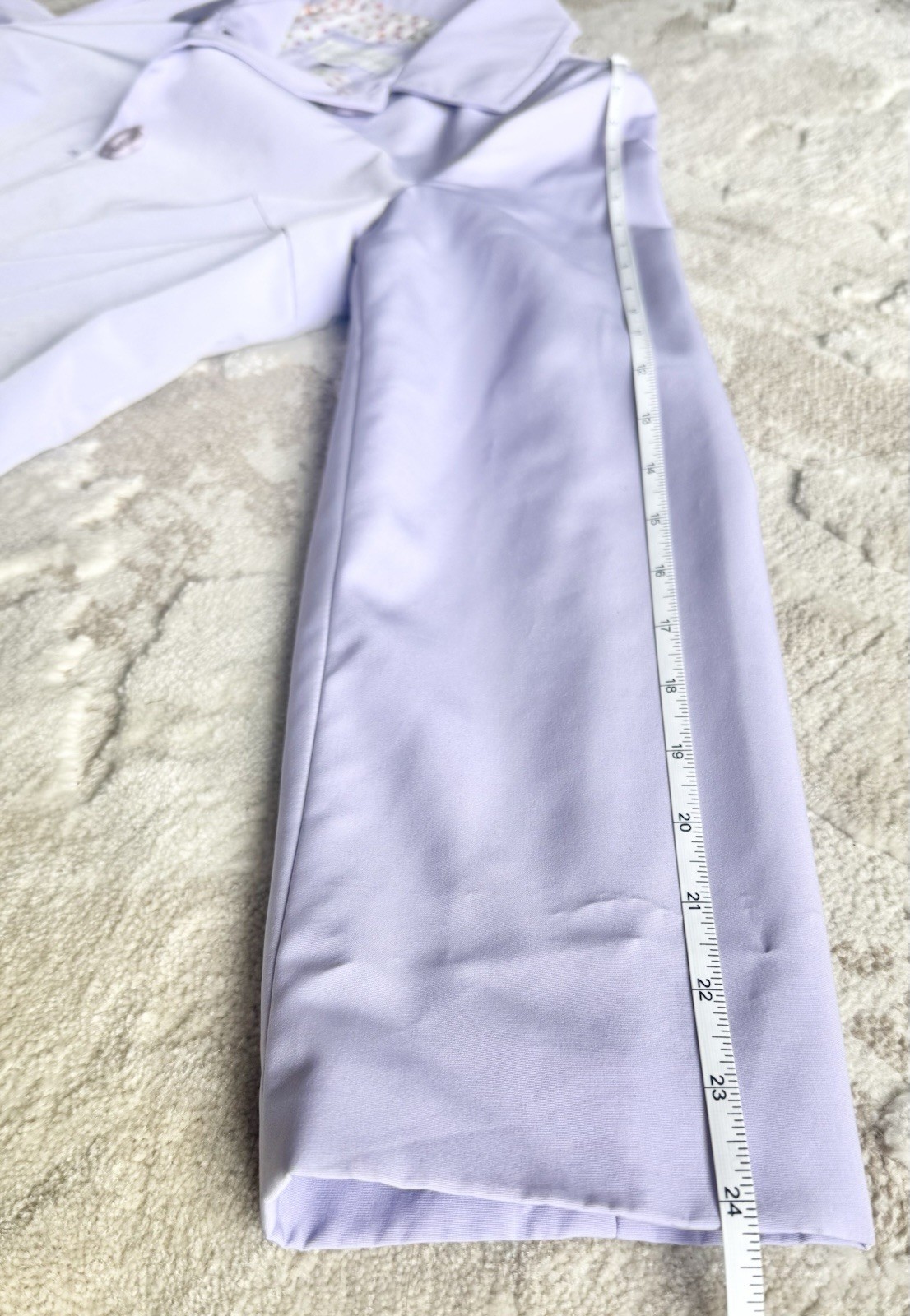VINTAGE Liz Claiborne Lavender Lilac Rain Trench Coat Flower Buttons Size S