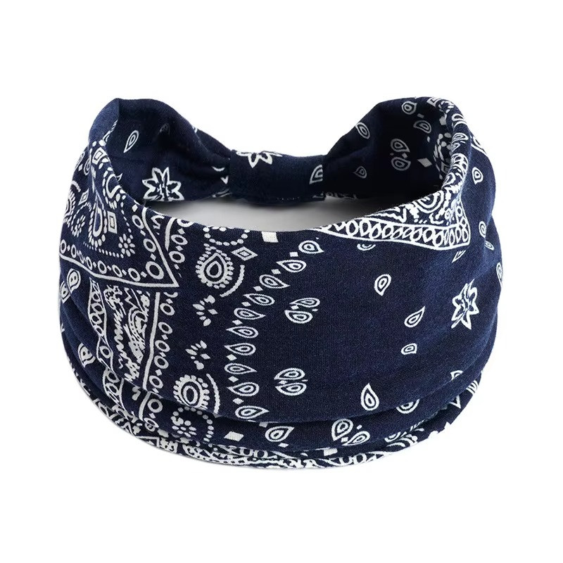 Bandanna Wide Sports Yoga Headband Stretch Hairband Elastic Hair Band Turban