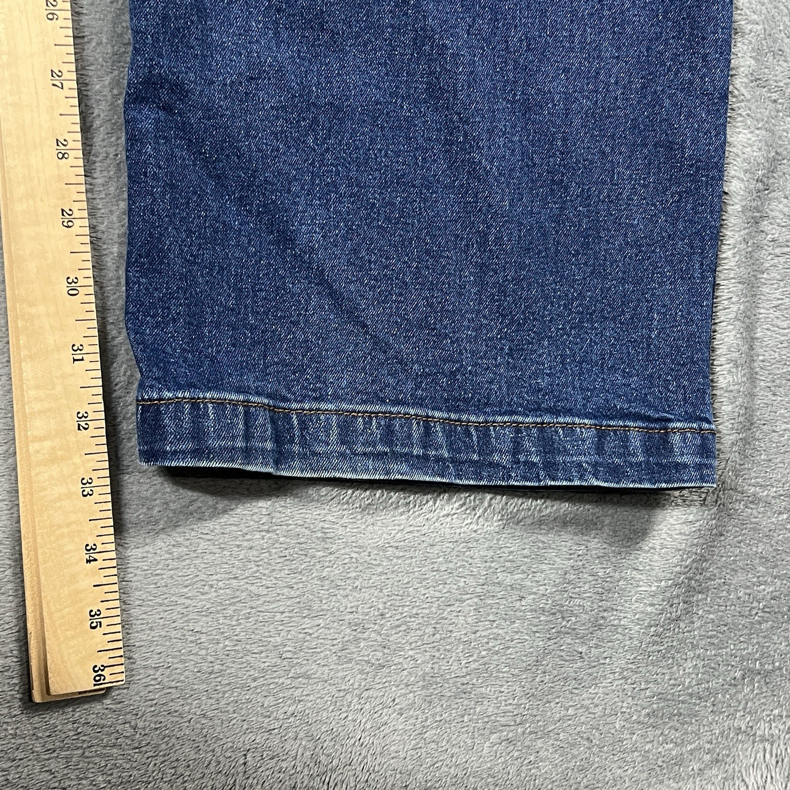 FiveBrother Bib Overalls 38×34 Blue Carpenter Workwear Construction Denim