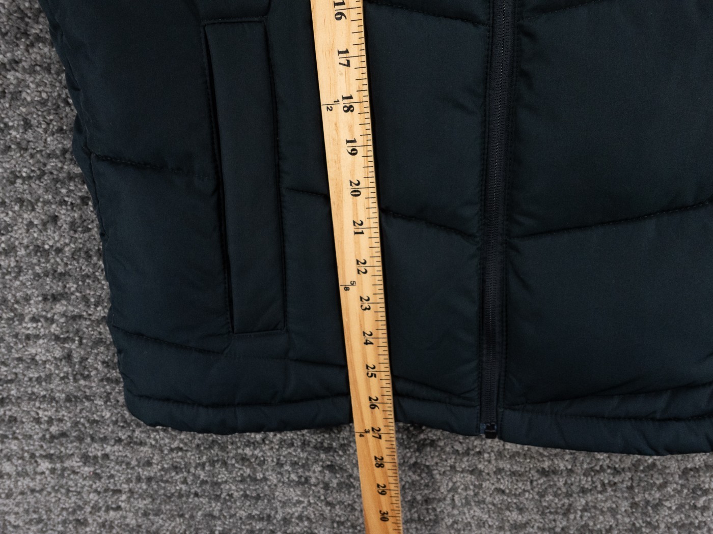 Hollister Puffer Vest Mens Medium Black Full Zip Insulated Jacket Outdoor Preppy