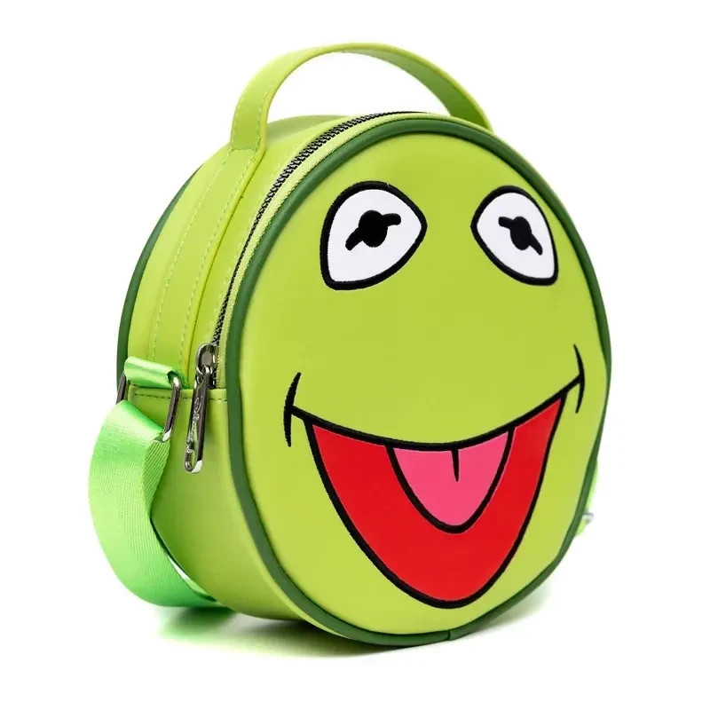 NEW! Disney Muppets Kermit Face Round Crossbody Bag by Buckle-Down