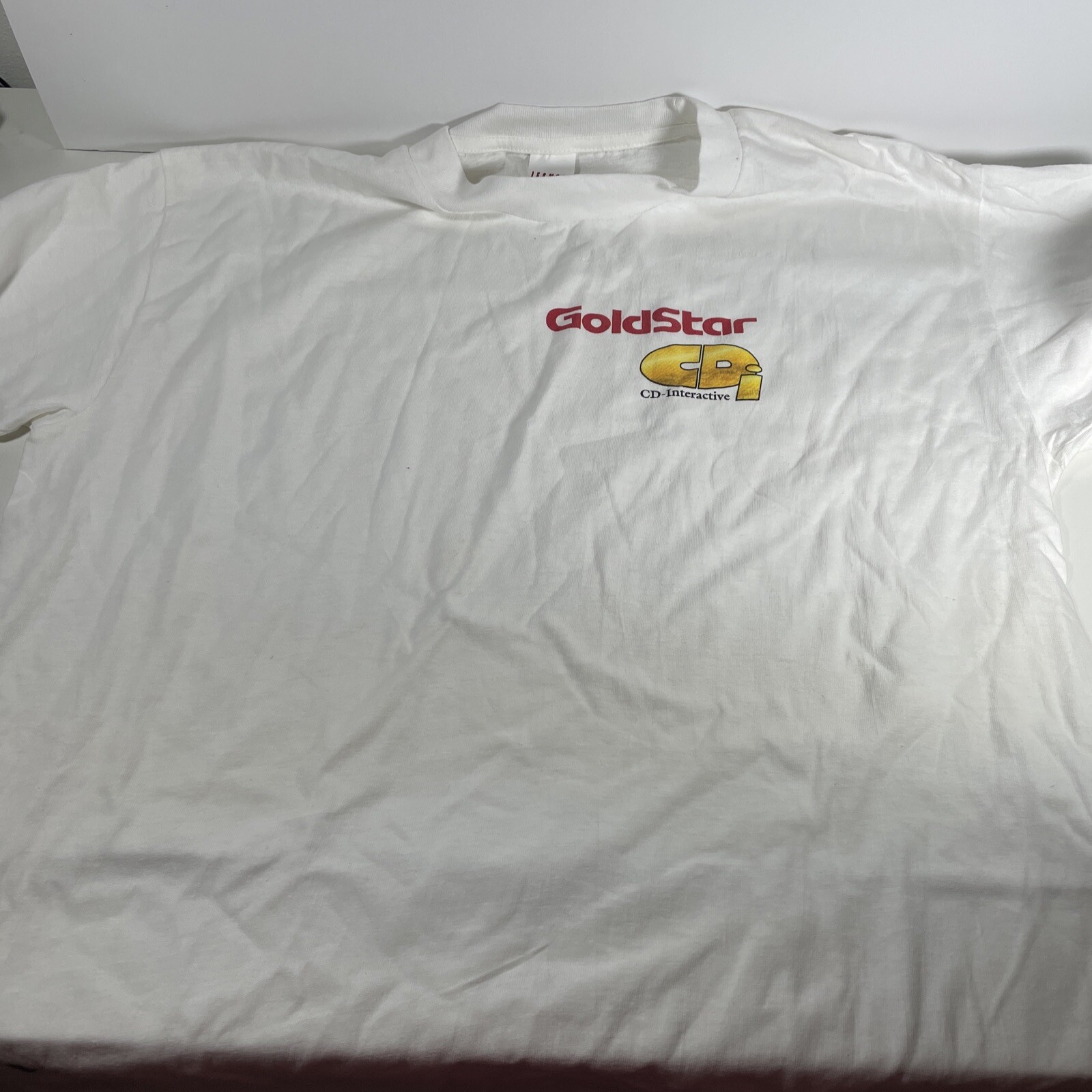 Vintage Goldstar CDi Shirt Promo Philips CD Interactive L Large Rare